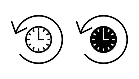 History icon vector. recent event history sign and symbol Illustrazione stock