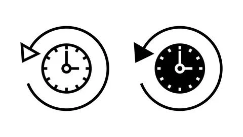 History icon vector. recent event history sign and symbol Illustrazione stock