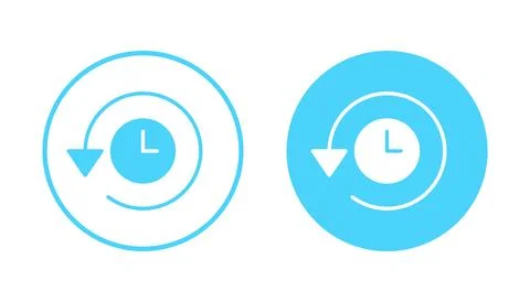 History icon vector. recent event history sign and symbol Illustrazione stock