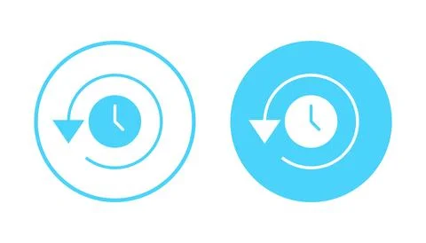 History icon vector. recent event history sign and symbol Illustrazione stock