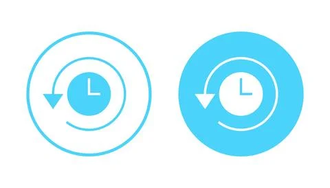 History icon vector. recent event history sign and symbol Illustrazione stock