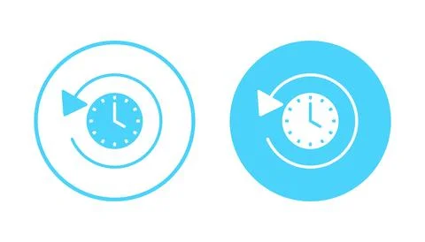 History icon vector. recent event history sign and symbol Illustrazione stock