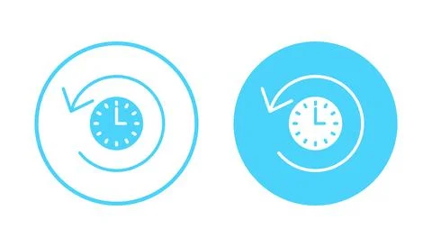 History icon vector. recent event history sign and symbol Illustrazione stock