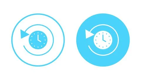 History icon vector. recent event history sign and symbol Illustrazione stock