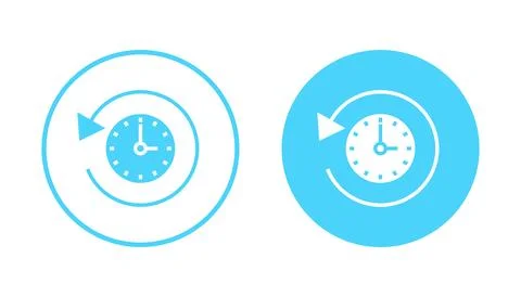 History icon vector. recent event history sign and symbol Illustrazione stock