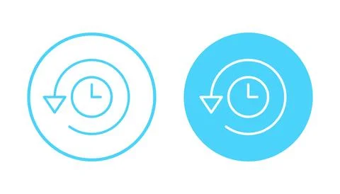 History icon vector. recent event history sign and symbol Illustrazione stock