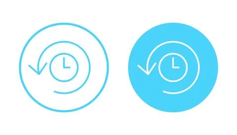 History icon vector. recent event history sign and symbol Stock Illustration