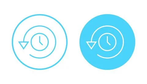 History icon vector. recent event history sign and symbol Stock Illustration
