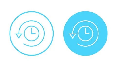 History icon vector. recent event history sign and symbol Illustrazione stock