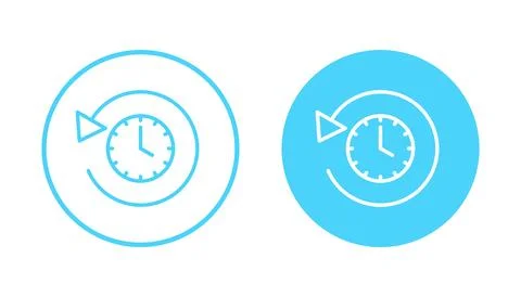 History icon vector. recent event history sign and symbol Illustrazione stock