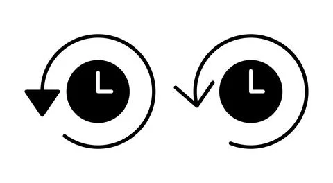 History icon vector. recent event history sign and symbol 库存插图