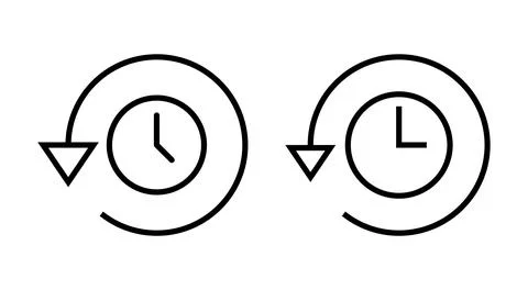 History icon vector. recent event history sign and symbol Illustrazione stock