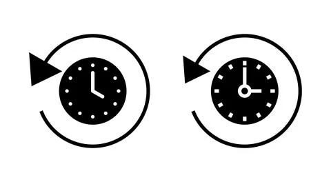 History icon vector. recent event history sign and symbol Illustrazione stock