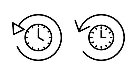History icon vector. recent event history sign and symbol Illustrazione stock