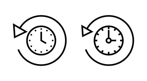 History icon vector. recent event history sign and symbol Illustrazione stock