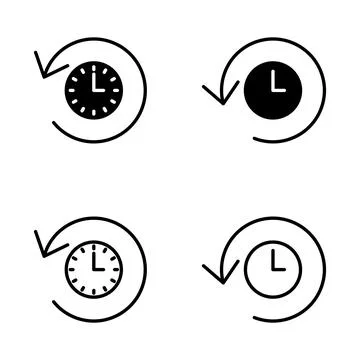 History icon vector. recent event history sign and symbol Illustrazione stock