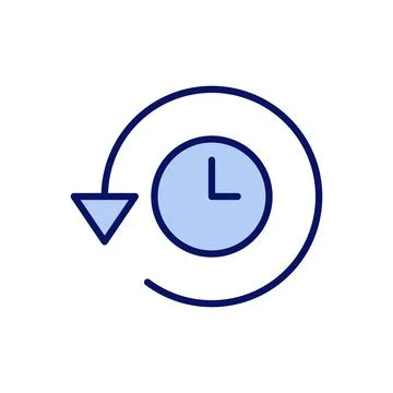 History icon vector. recent event history sign and symbol Stock Illustration