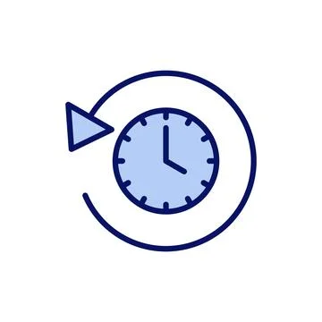 History icon vector. recent event history sign and symbol Stock Illustration
