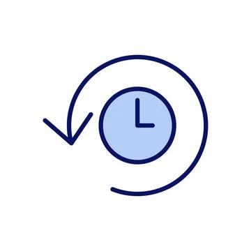History icon vector. recent event history sign and symbol Stock Illustration