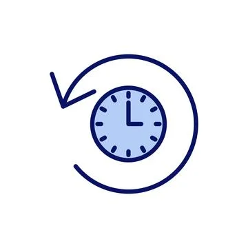 History icon vector. recent event history sign and symbol Stock Illustration