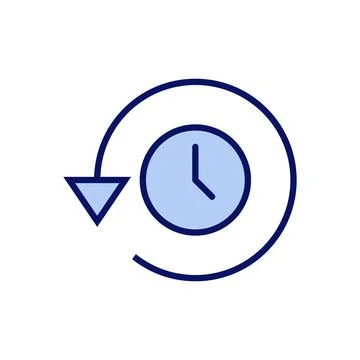 History icon vector. recent event history sign and symbol Stock Illustration