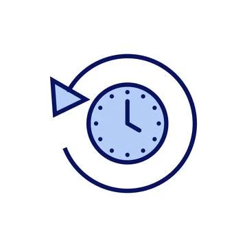 History icon vector. recent event history sign and symbol Illustrazione stock