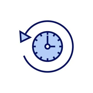 History icon vector. recent event history sign and symbol Illustrazione stock