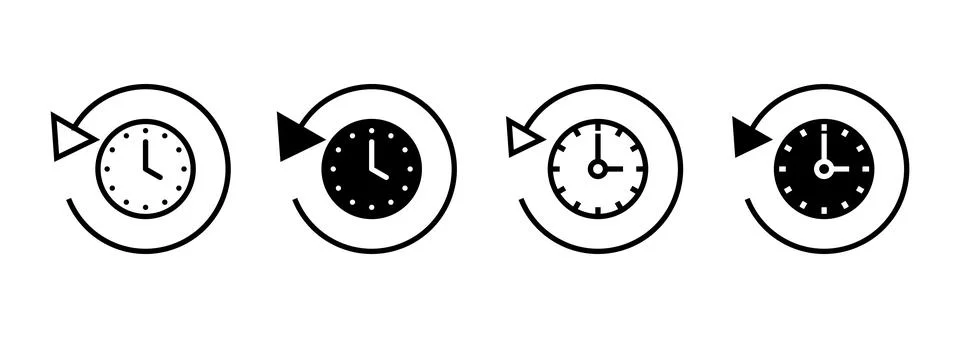 History icon vector. recent event history sign and symbol イラスト素材