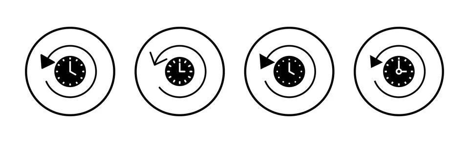 History icon vector. recent event history sign and symbol イラスト素材