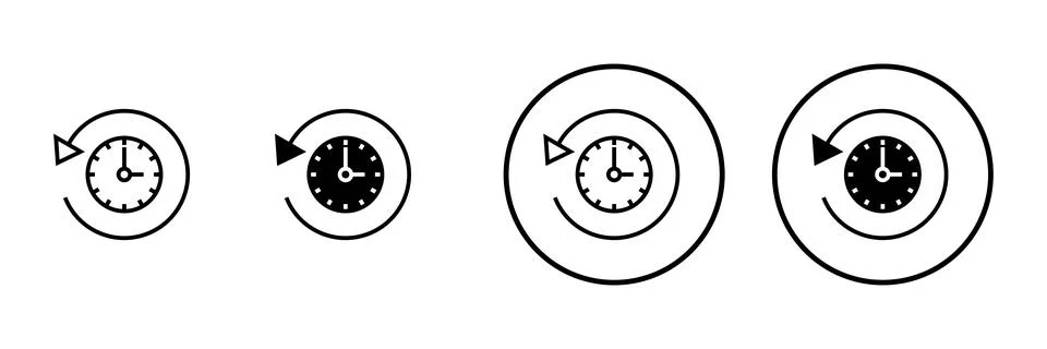 History icon vector. recent event history sign and symbol Stockillustratie