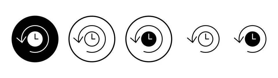 History icon vector. recent event history sign and symbol 스톡 일러스트