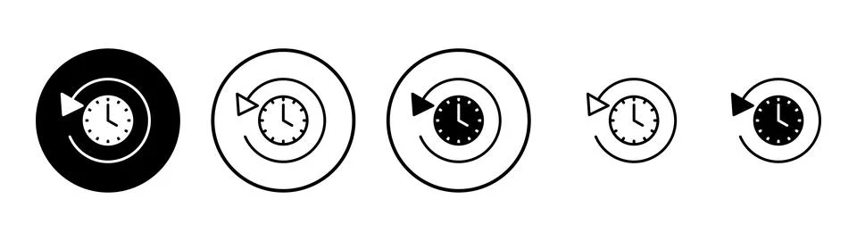 History icon vector. recent event history sign and symbol 스톡 일러스트