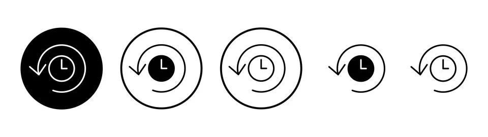 History icon vector. recent event history sign and symbol 스톡 일러스트