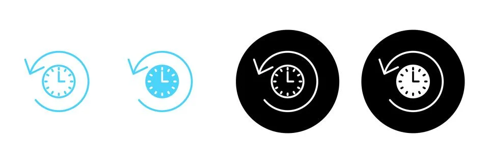 History icon vector. recent event history sign and symbol Stock Illustration