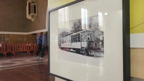 History of LA Transit Exhibit Union Station DTLA Downtown Los Angeles California Видео 232158121