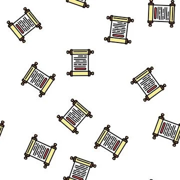 History scroll ancient greece vector seamless pattern Stock Illustration