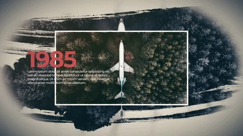History Slideshow After Effects stock