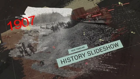 The History Timeline Slideshow Stock After Effects