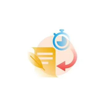 History. Vector icon in gradient style. Editable illustration Stock Illustration