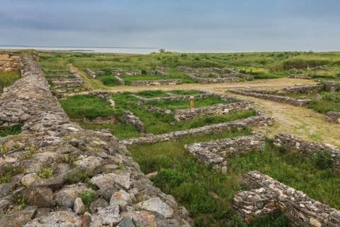 Histria fortress ruins Stock Photos