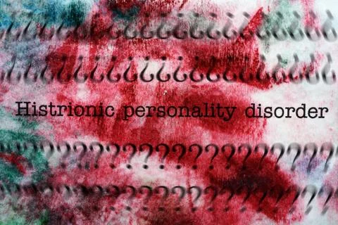 Histrionic personality disorder Stock Illustration