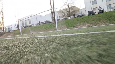 Hit the ball into the goal 스톡 동영상 41541544