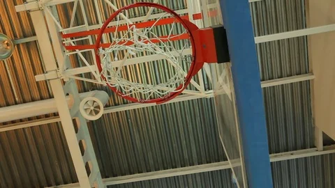 Hit the basket with a ball Video stock 76472784