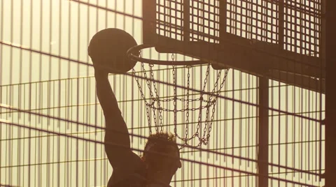 Hit in Basket Stock Footage 67446553