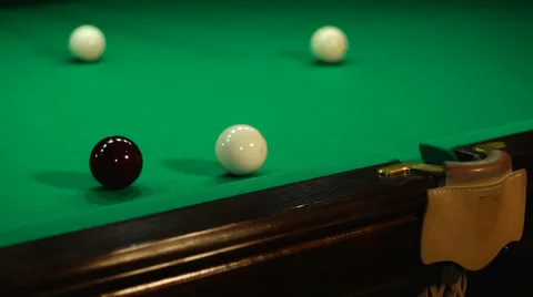 Hit in the middle pocket Stock Footage 54546478