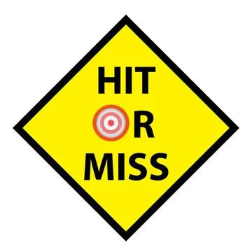 Hit or miss Stock Illustration