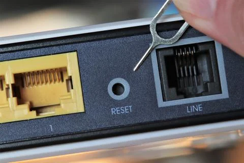 Hit the reset switch to return to normal Stock Photos