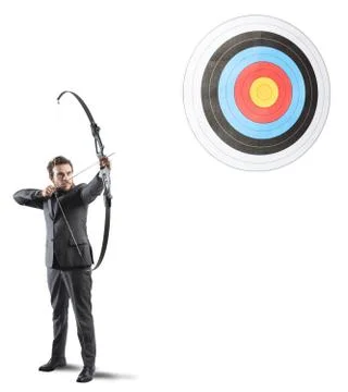Hit the target Foto stock