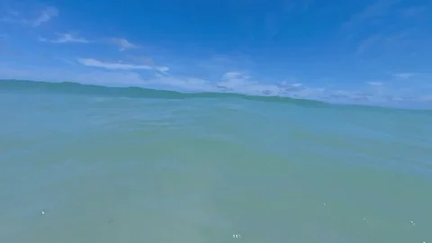 Hit by wave gopro Stock Footage 79975246