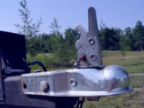 Hitch on a trailor Stock Photos